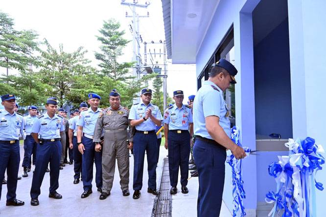 Bangun Lingkungan Aman, Nyaman dan Tentram, Danlanud Sultan Hasanuddin Resmikan Pos Pengamanan Komplek Catalina