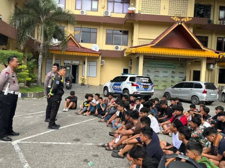 62 Anak di Bawah Umur di Pekanbaru Terjaring Patroli Asbuh