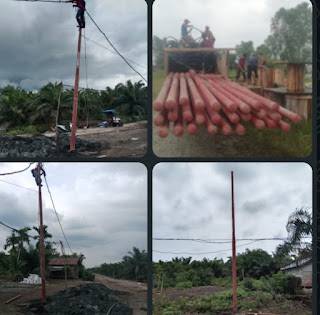 Perjuangan PPWI dan Warga Membuahkan Hasil, Desa Pasir Mas Kini Miliki Tiang Listrik Permanen