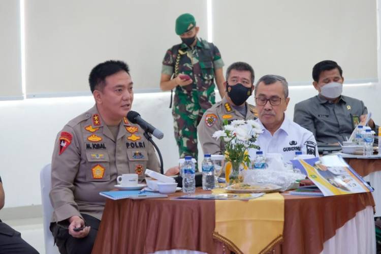 Gelar Coffee Morning Forkopimda Riau, Kapolda Irjen M Iqbal Ajak Bersama Antisipasi Karhutla