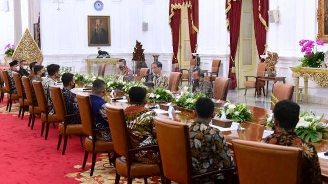 12 Organisasi Mahasiswa Kelompok Cipayung Plus Temui Jokowi, Harga Bahan Pokok Melonjak Ikut Dibahas
