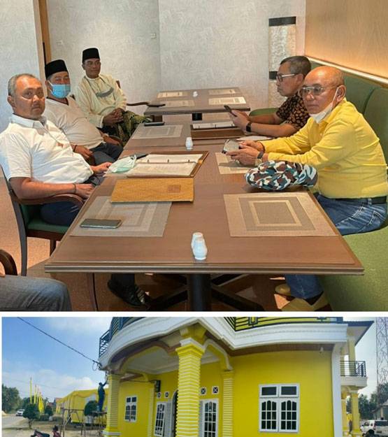 Ketum Airlangga Hartarto Jadi Saksi Penyerahan Hibah Bangunan Kantor Dari H.M. Harris Ke DPD II Golkar Pelalawan