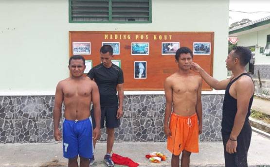 Satgas Pamtas Yonif 126/KC Berikan Pelatihan Gratis Kiat-Kiat Mendaftar TNI Kepada Pemuda Perbatasan