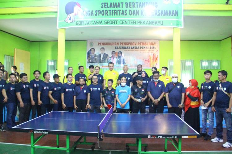 150 Peserta ikut Bertarung di Kejuaraan Tenis Meja Pengprov PTMSI Riau