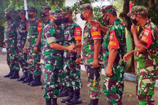 Kunjungi Koramil 02 Rambah, Ini Pesan Dandim 0313/KPR