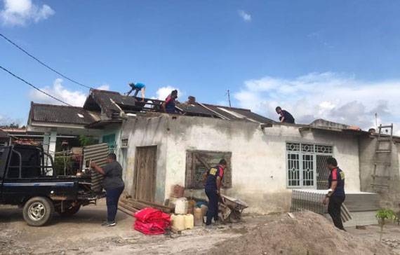Bakamla RI Babel Peduli Korban Terdampak Puting Beliung