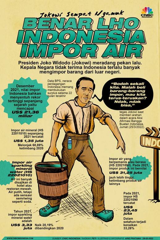 Jokowi Meradang, Benar Lho Indonesia Impor Air