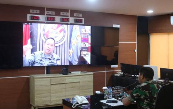 Pangkogabwilhan I Rapat Koordinasi Keamanan Maritim Indonesia Secara Virtual