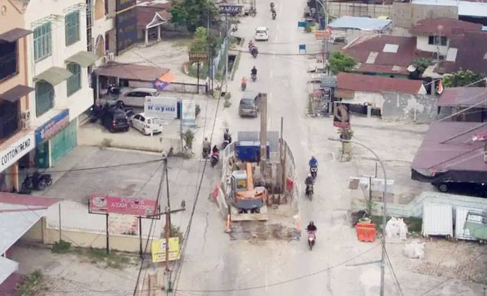 PUPR Pekanbaru Cek Jalan Rusak Terdampak Galian IPAL Dua Pekan Lalu