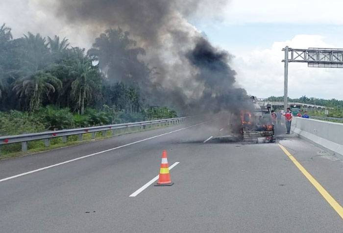 Laka Kerja Tol Permai, Jumono Luka Bakar