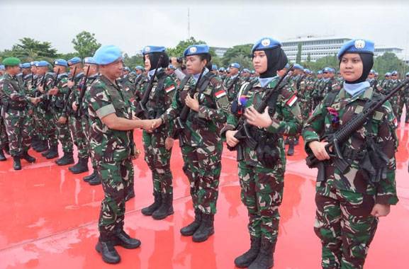 Panglima TNI Sambut Peace Keepers Indonesia Usai Bertugas