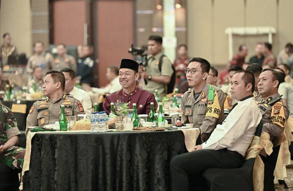 Bupati Afrizal Sintong Hadiri Rapim TNI-Polri Se-Provinsi Riau