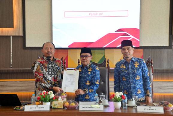Entry Briefing Bersama BPK, Sekda Ersan: Perangkat Daerah Harus Kooperatif dan Proaktif
