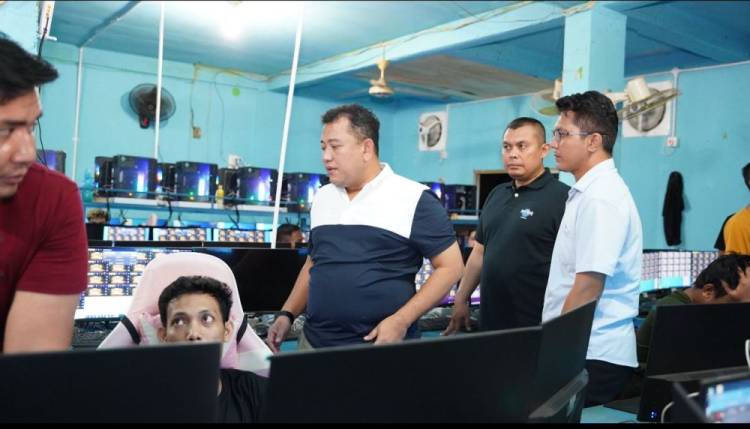 Polda Riau Gerebek Lokasi Judi Online High Domino Beromset Rp18 Miliar di Dumai