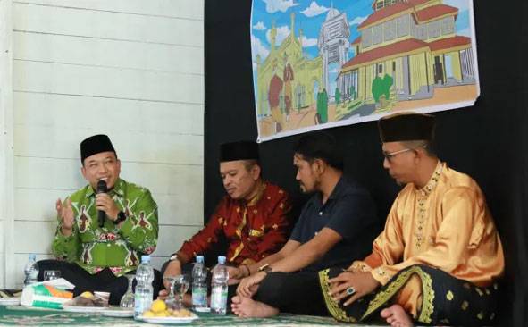 Dewan Kesenian Siak Meriahkan Malam Ramadan Dengan Festival Lampu Colok