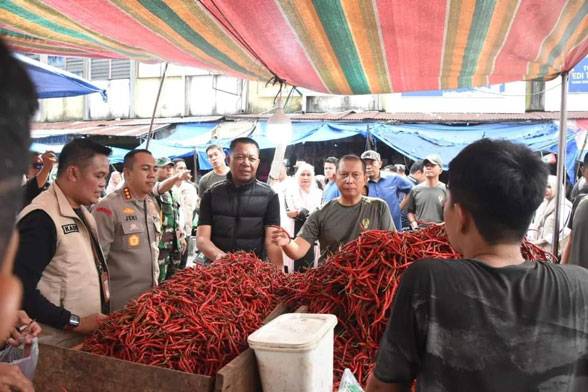 Danrem 031/WB tinjau Stabilitas Harga Sembako Selama Bulan Ramadhan