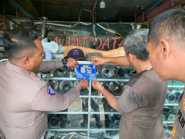 Knalpot Brong Dilarang Keras di Pekanbaru, Bengkel Diajak Kerja Sama