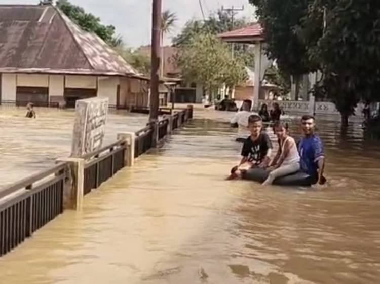 12.813 Jiwa di Riau Terdampak Banjir, Kampar Terbanyak
