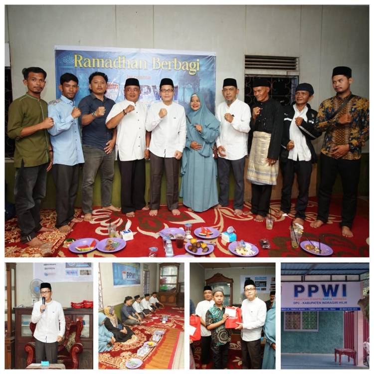 Peresmian Kantor PPWI Inhil, Santuni Anak Yatim dan Buka Puasa Bersama