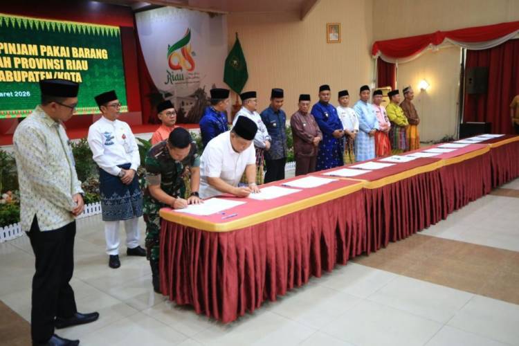 Percepatan Pembangunan Koperasi Merah Putih, Pemprov Riau Teken Perjanjian Pinjam Pakai Aset