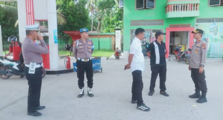 Polsek Kandis Tinjau Ketersediaan BBM Jelang Idul Fitri, Pastikan Stok Aman dan Distribusi Lancar
