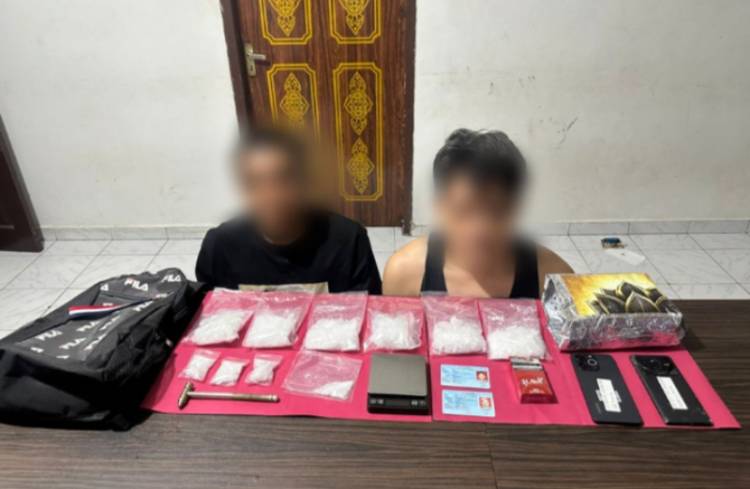 Dua Pengedar Ditangkap di Pekanbaru, 10 Paket Sabu Gagal Diedar Saat Lebaran