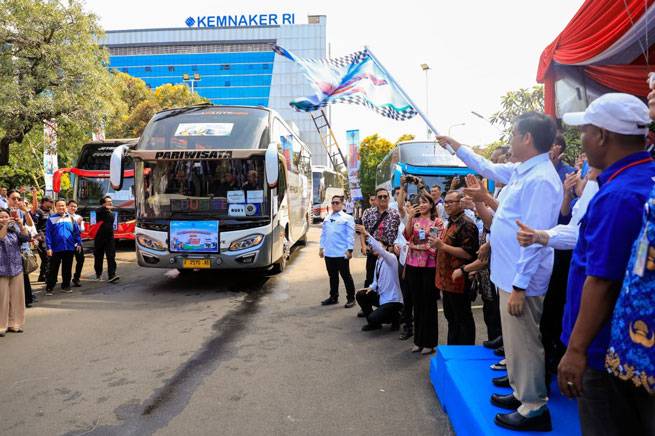 Jelang Lebaran, Kemnaker Koordinasikan Mudik Gratis bagi 12.690 Pekerja dan Ojol