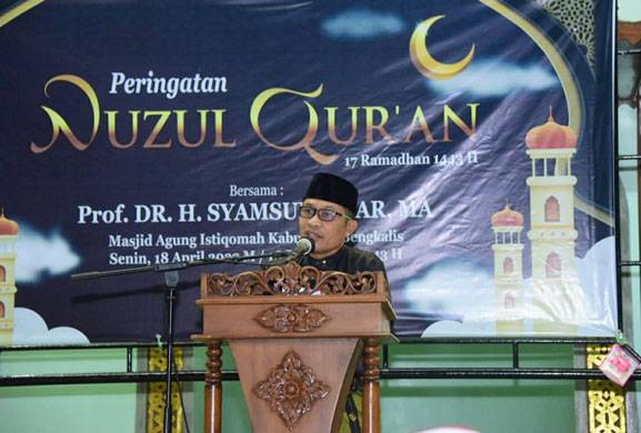 Wakil Bupati Bengkalis: Nuzulul Qur’an Moment Kebangkitan Umat