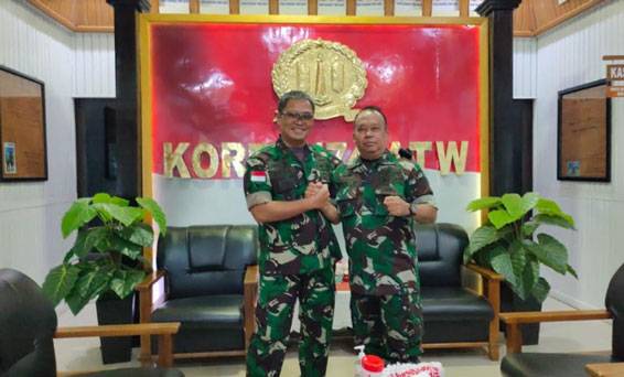 Danrem 174 Merauke Terima Kedatangan Tim Wasgiat Werving Cata PK TNI AD Gel. I Tahun 2022