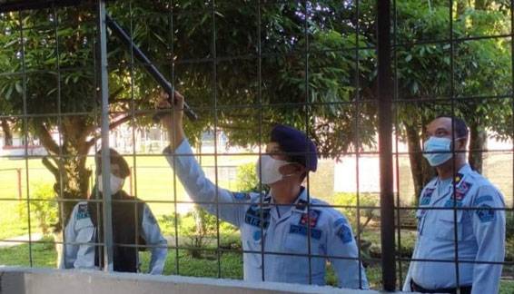 Ciptakan Situasi Kondusif, Petugas Lapas Kelas IIB Pasir Pengaraian Gelar Sidak