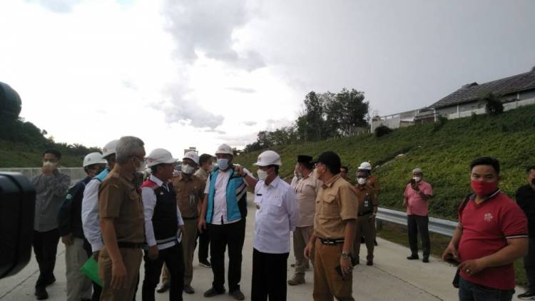 Gubernur Riau Syamsuar Tinjau Progres Jalan Tol Pekanbaru - Bangkinang