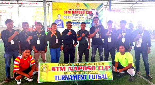 STM Naposo di Kabupaten Rokan Hulu, Riau Buka Turnamen Futsal