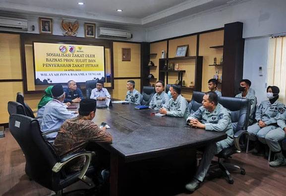 Zona Bakamla Tengah Terima Kunjungan BAZNAS Provinsi Sulut