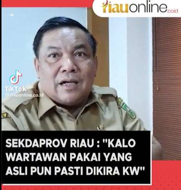 Soal Gaya Hedon Istrinya, Sekda Riau Rendahkan Profesi Wartawan: Ini Kata Ketum PWI Pusat