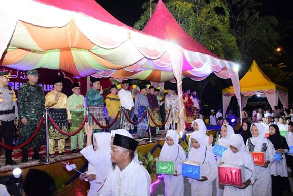 Kemeriahan Pawai Takbir Idul Fitri 1444 Hijriah di Pulau Bengkalis Kembali Terasa