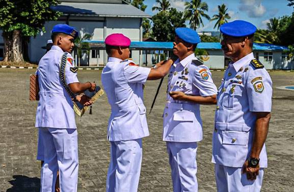 Komandan Lantamal IX Pimpin Serahterima Empat Jabatan Strategis Lantamal IX