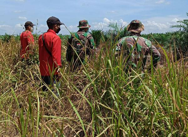 Bersama MPA, Babinsa Koramil 0321-05/RM Kembali Lakukan Patroli dan Sosialisasi Karhutla di Bangko Permata