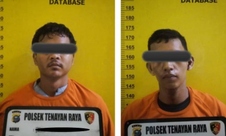 Terekam CCTv, Dua Jambret di Pekanbaru Dibekuk Tim Gabungan