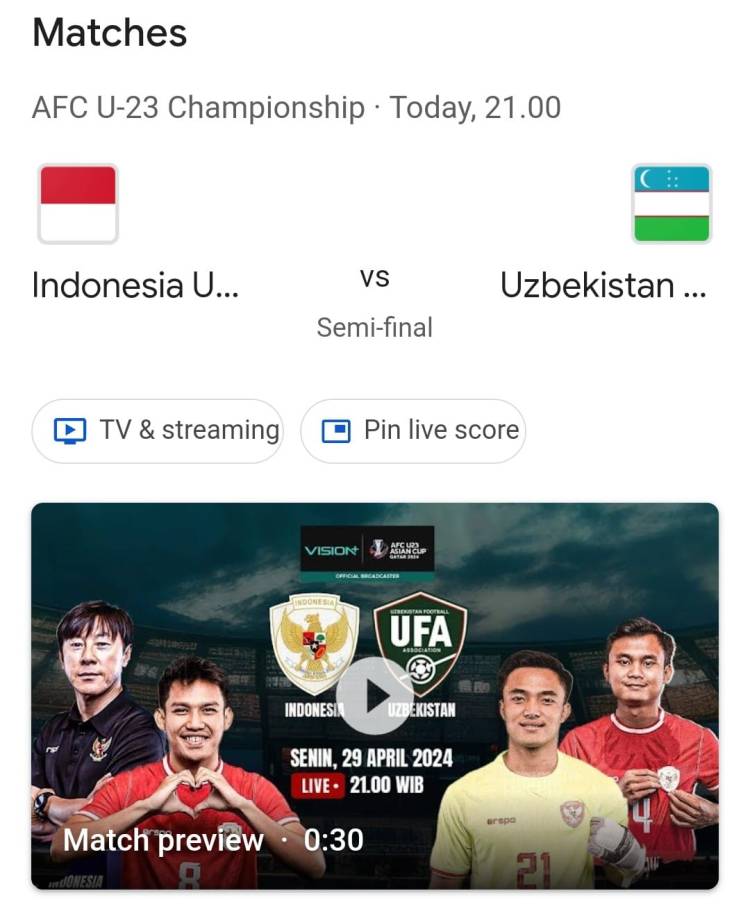 Nobar Indonesia Vs Uzbekistan di Mapolda Riau, Kapolda Optimis 3:1 untuk Garuda Muda