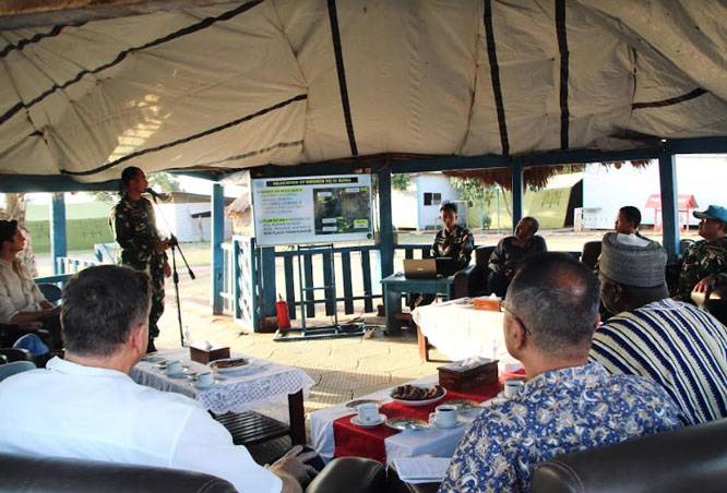 Chief Service Delivery Kunjungi Satgas Indo RDB XXXIX-E /MONUSCO