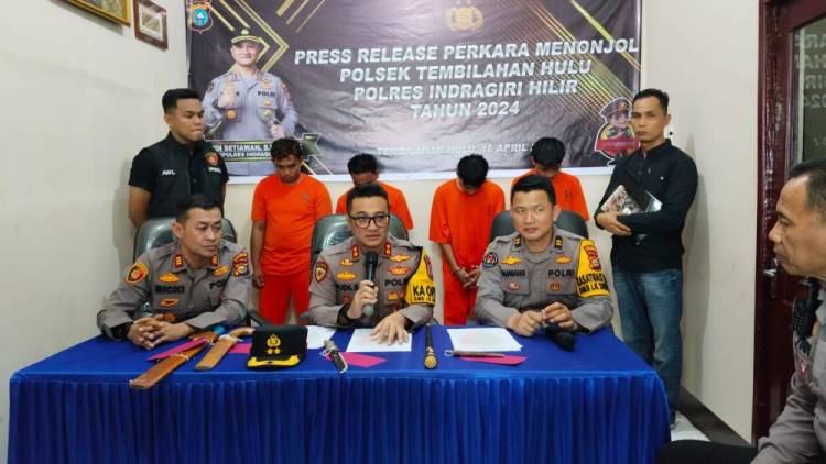 Empat Begal di Inhil Ditangkap