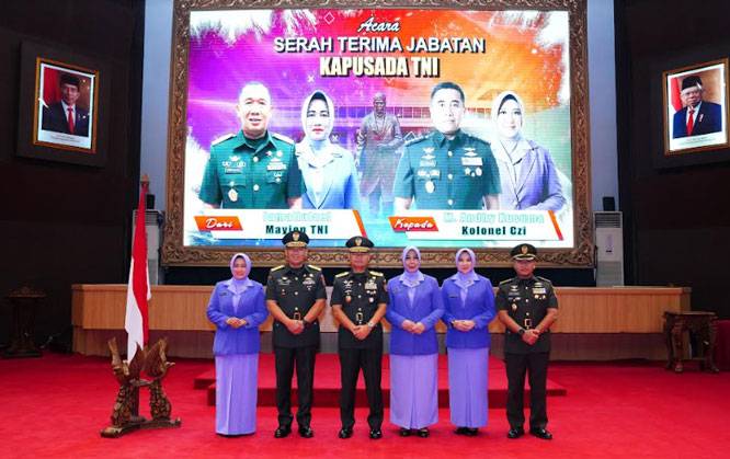 Kasum TNI Pimpin Serah Terima Jabatan Kapusada TNI