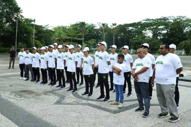 Bupati Inhil Lepas Kontingen Futsal Kejurda Provinsi Riau 2026