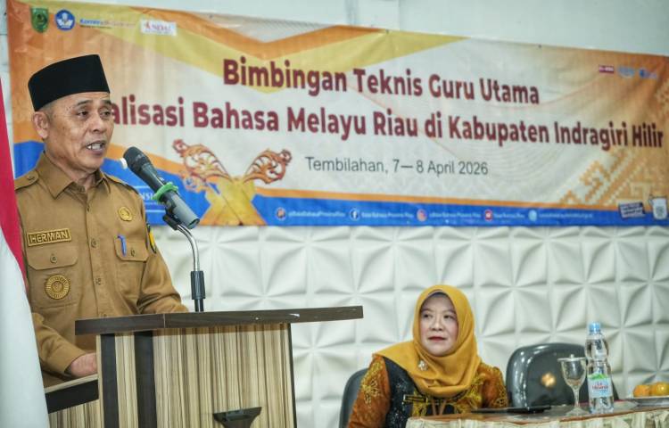 Pelestarian Bahasa Daerah, Bupati Inhil Buka Bimtek Revitalisasi Bahasa Melayu Riau