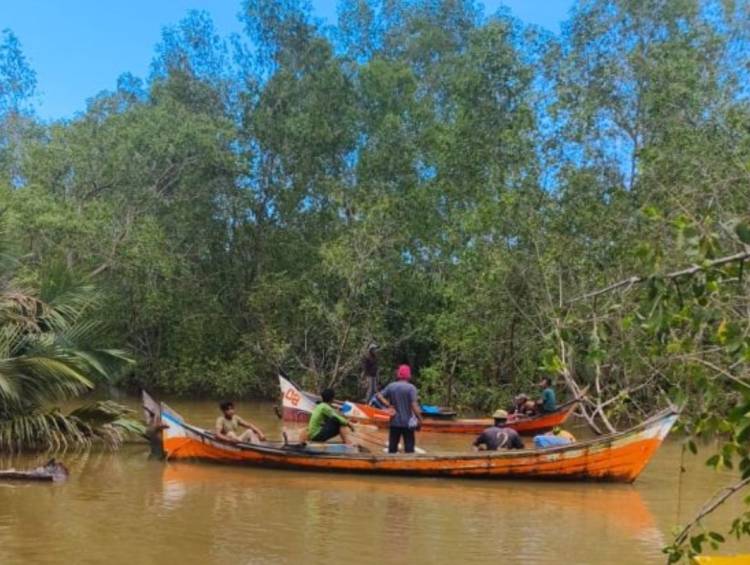 Diterkam Buaya, Warga Batang Sungai Inhil Ditemukan Tewas