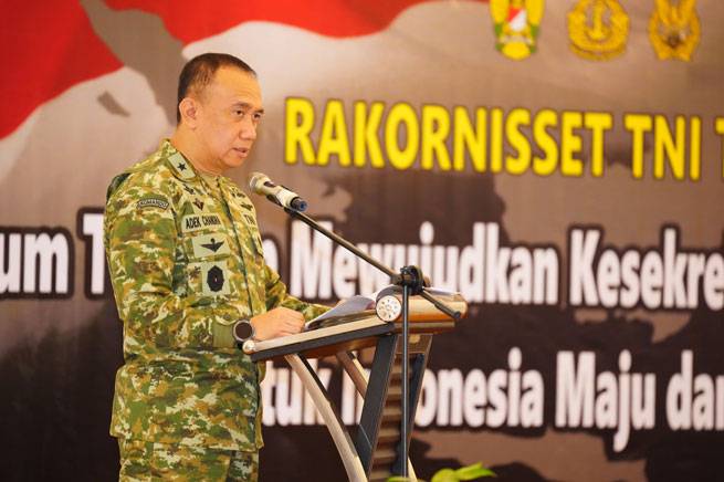 Kasetum TNI Buka Rakornisset, Dorong Inovasi dan Efisiensi Kesekretariatan TNI