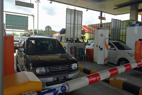 Arus Balik Jalan Tol Pekanbaru-Dumai di H+ 4 Lebaran Belum Terlihat Signifikan