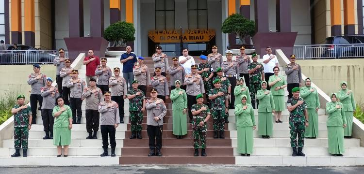 Pangdam I/BB Kunjungan Kerja Ke Polda Riau, Apresiasi kepada Kapolda atas Sinergitas dan Soliditas yang Sudah Terjalin Baik