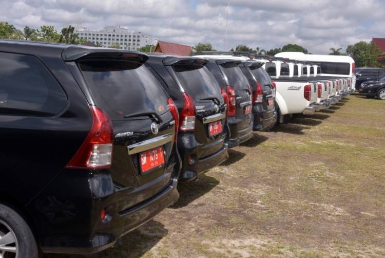 Pemprov Riau Kembalikan Mobil Dinas Pejabat yang Dikumpulkan saat Libur Lebaran Idul Fitri 1443 H Usai Apel Perdana