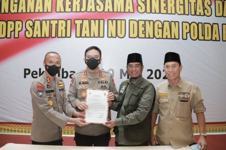 Jalin Kerjasama Dengan Santri Tani, Dit Binmas Polda Riau Komitmen Wujudkan Ketahanan Pangan Masyarakat